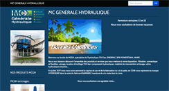 Desktop Screenshot of mc-generale-hydraulique.com