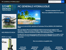 Tablet Screenshot of mc-generale-hydraulique.com